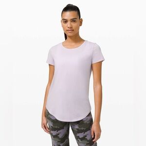 lululemon athletica Lavender Short Sleeve Tee